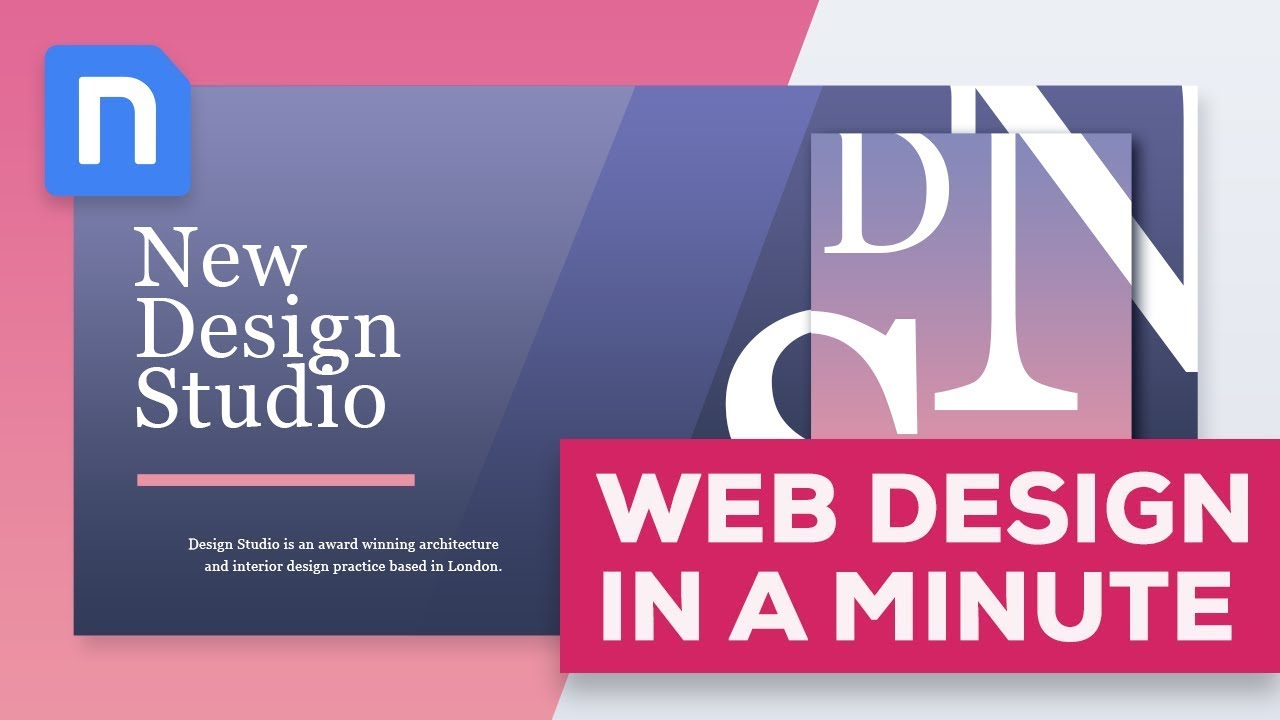 Web Design In Minutes - New Design Studio