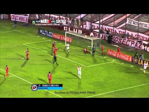 Gol de Flores en contra. Huracán 2 - Argentinos 0. Fecha 6. Primera División 2015. FPT.
