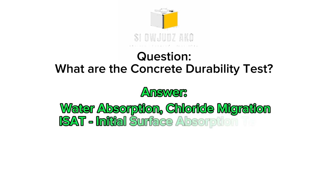 Tests for Concrete Durability #civil #engineering #construction #vlog