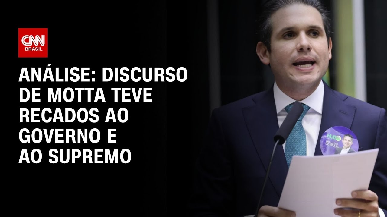 Análise: Discurso de Motta teve recados ao governo e ao Supremo | AGORA CNN