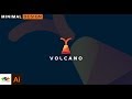 How To Make Minimal Volcano Logo Design In Illustrator