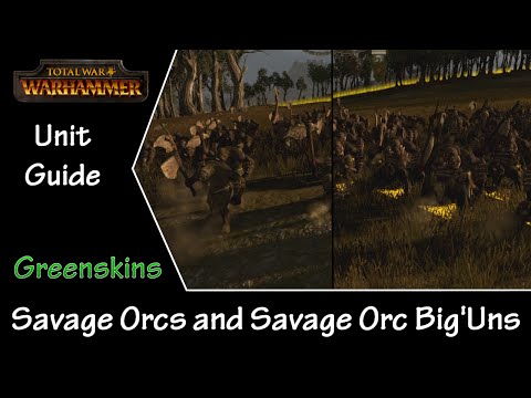 Total War: Warhammer Unit Guide - Greenskin Savage Orcs and Big'Uns