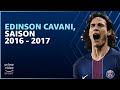 Les 35 buts d'Edison Cavani avec le Paris Saint-Germain lors de la saison 2016 - 2017.