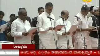 Jagadish Shettar sworn in as Karnataka CM video