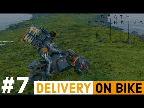 DEATH STRANDING Walkthrough Gameplay Part 7 - Materials Delivery on Bike
