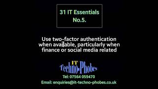 IT Techno-Phobes Limited Tip 5 – IT Support Services In Stourbridge