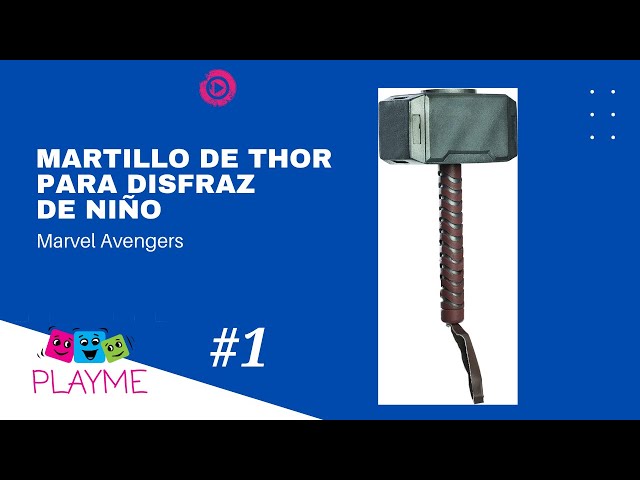 Vídeo relacionado con Rubies Martillo Thor para niños y niñas, Oficial Marvel Avengers, para completar tu Disfraz, cumpleaños y Carnaval