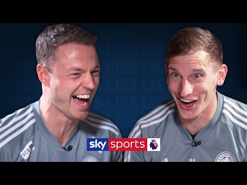 プレミアリーグのディフェンダーの名前を何人挙げられる？| ジョニー・エヴァンス vs マーク・オルブライトン｜嘘 (How many Premier League defenders can you name?! | Jonny Evans vs Marc Albrighton | Lies)