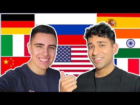 Two American Polyglots Speaking in 8 Languages!