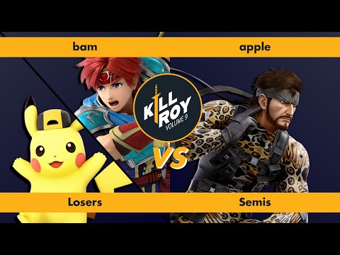Kill Roy: Volume 9 - bam (Pikachu, Roy) vs. apple (Snake) - Losers Semi-Finals