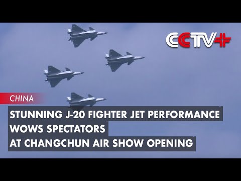 Stunning J-20 Fighter Jet Performance Wows Spectators at Changchun Air Show Opening