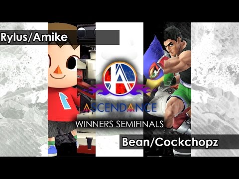 Smash 4: Rylus/Amike V Bean/Cockchopz - Ascendance 16 Tournament SSB4