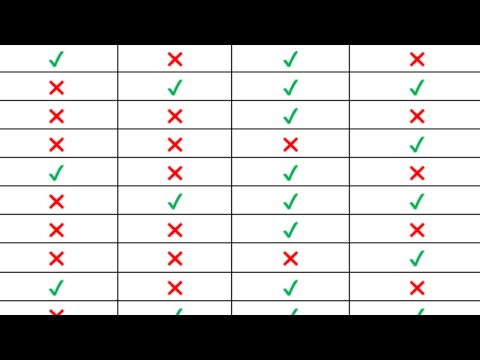 Checkmark And X Mark