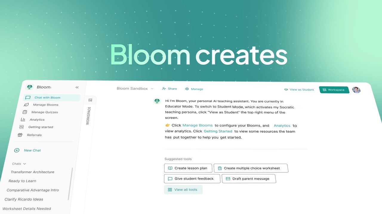 Video for Bloom AI: Adaptive Learning Platform