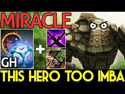 THIS HERO TOO IMBA ! Miracle- Plays Tiny ft IO by GH Party Ranked Dota 2 7.07c