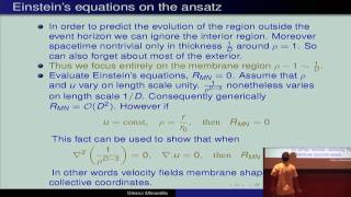 "The Large D Black Hole Membrane Paradigm"* by Shiraz Minwalla