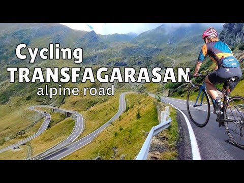 Cycling Transfagarasan Road. Better than Stelvio : riding the best road in the world. North Side.