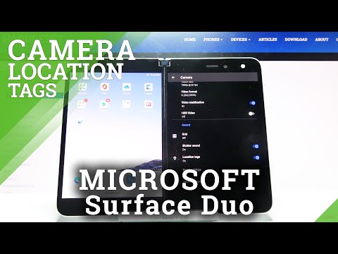 How to Activate Camera Location Tags in MICROSOFT Surface Duo - Disable Camera Location Tags