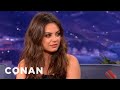 MILA KUNIS Has A Badass Stare Of Doom - CONAN.