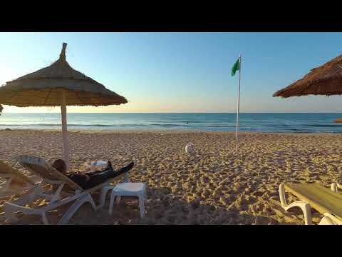 Hotel Nesrine cesta od bazénu k moři 480m zrychlené speed