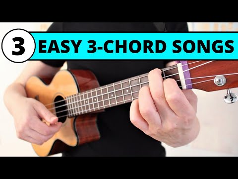 Learn 3 EASY 3 Chord Ukulele Songs! Beginner Tutorial