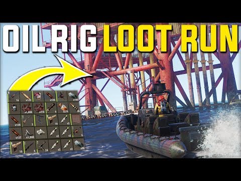 TAKING THE RUST OIL RIG MONUMENT LOOT RUN GAVE CRAZY LOOT - Rust Survival Gameplay | S21-E2