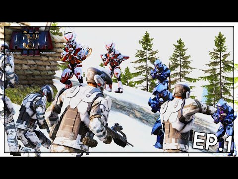 Covenant strike team attack a UNSC FOB - ArmA 3 Human-Covenant War - Episode 1 - Season 1