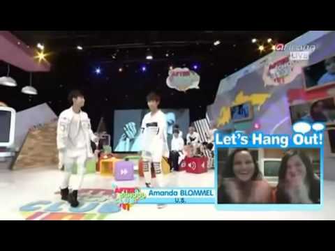 140708 After School Club Kwangmin & Minwoo loving u