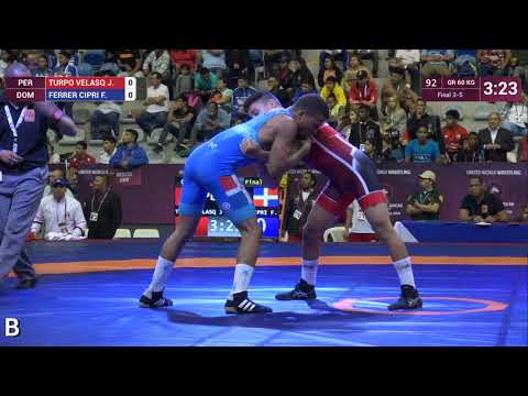 BRONZE GR - 60 kg: J. TURPO VELASQ (PER) v. F. FERRER CIPRI (DOM)