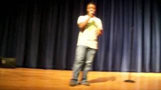 Cedrick Jenkins singing Whenever,Wherever,Whatever at Open Mic Night