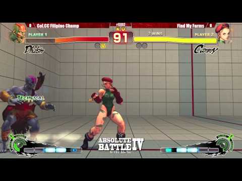 FindMyFarms (Cam) vs Col. Filipino Champ (Sim) - Absolute Battle 4 - AE2012 Top 8