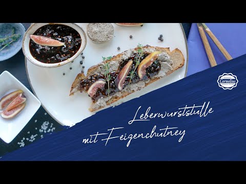 Pfälzer Leberwurst von Cornelius | Leberwurststulle mit Feigen Chutney