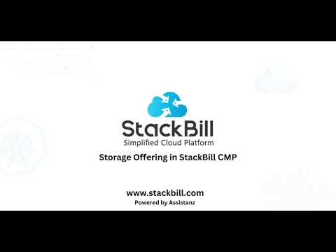Storage Offering in StackBill CMP - Admin Panel