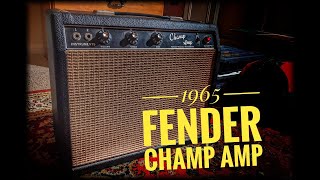 Video thumbnail for 1965 Fender Champ Amp Original MUST SEE! by Fender Man