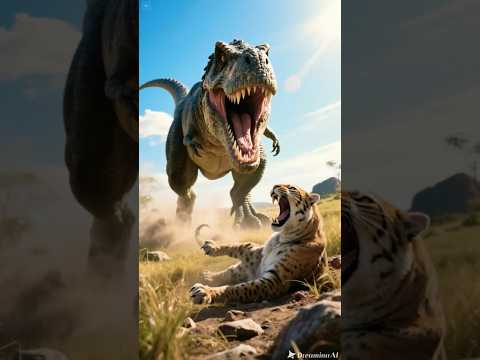 T-rex vs Prehistoric Animals ( Spinosaurus, Wolly Mammoth, Saber-Toothed Cat)