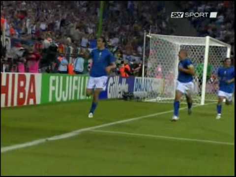 Mondiale 2006 - Italia vs Ucrania - Gol di Toni 2-0 (HQ)