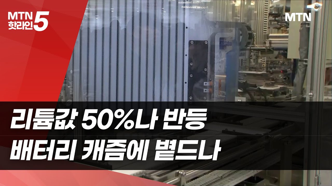 리튬값 50%나 반등…배터리 캐즘에 볕드나 / 머니투데이방송 (뉴스)