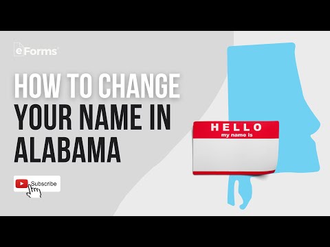 How to Change Your Name In Alabama  - EASY INSTRUCTIONS