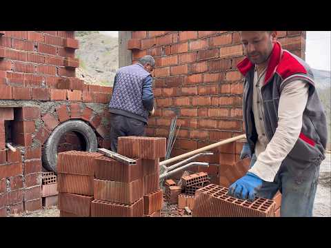 Köyde Açık Hava Mutfak İnşaatı / 4K HD