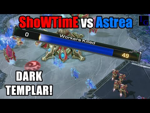 StarCraft 2: Astrea's DARK TEMPLAR Gamble (vs ShoWTimE) | SC2 Professional Game Protoss PvP Match