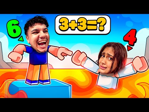 DESAFIO da TORRE de MATEMÁTICA no ROBLOX! DIFICIL
