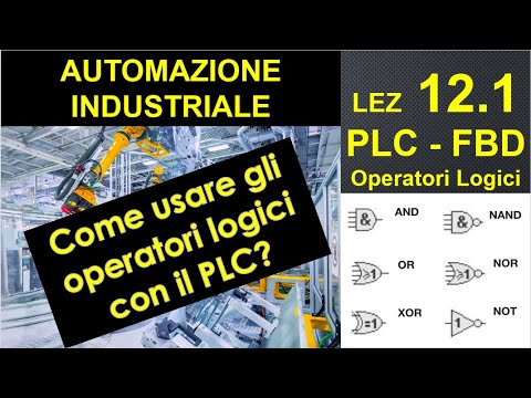 12.1-PLC, FBD language, logical operators, AND, OR, NOT, correspondence with Ladder language