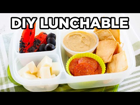 Healthy Pizza Lunchable for Kids (mess free!) | School Lunch Ideas by MOMables