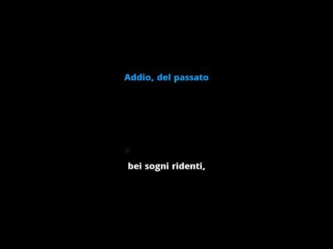 Verdi: Addio del Passato (La Traviata) | Karaoke with Lyrics for Soprano | Instrumental