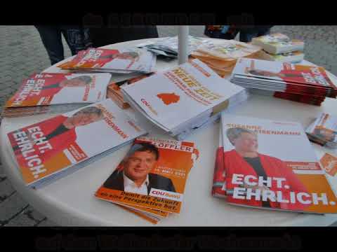 60 S E K U N D E N  mit CDU-Kandidat Dr.Reinhard Löffler auf dem Weilimdorfer Wochenmarkt, Stuttgart