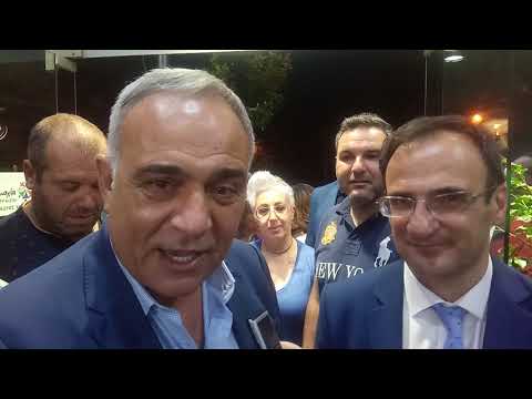 Επίσκεψη του προέδρου του Επιμελητηρίου Σερρών Χρ. Μέγκλα στο εκλογικό κέντρο της Συμμαχίας Σερραίων