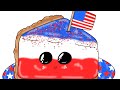 Patriotic Slice Of Pie ~ 4th Of July Treats Collection ~ (Speedpaint) 