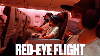 FLYING DELTA PREMIUM SELECT FOR SIX HOURS WITH FOUR KIDS ON A RED-EYE FLIGHT | FAMILY TRAVEL VLOG