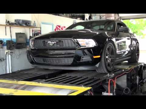 2011 Mustang V6 3.7L Dyno Before and After BBK Long Tube Headers and BBK Off Road X-Pipe