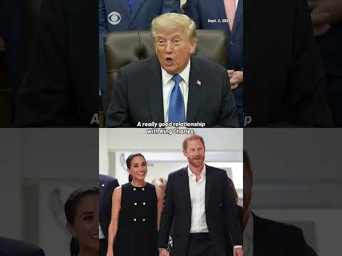 Trump says he’s “not a fan” of Prince Harry and Meghan, claims they disrespected royals #shorts